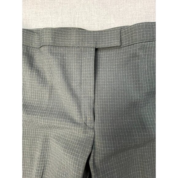 Sag Harbor Women's Stretch Petite 14P Dark Grey Plaid Casual Formal Dress Pants - Picture 2 of 10